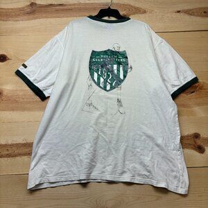 Vintage Harlem Globetrotters Shirt XXL White Green Basketball Y2K